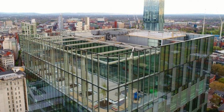 Our structural roof design on No. 1 Spinningfields is taking shape!
