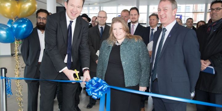 Transport Minister Jesse Norman officially opens the Hard Interchange Portsmouth